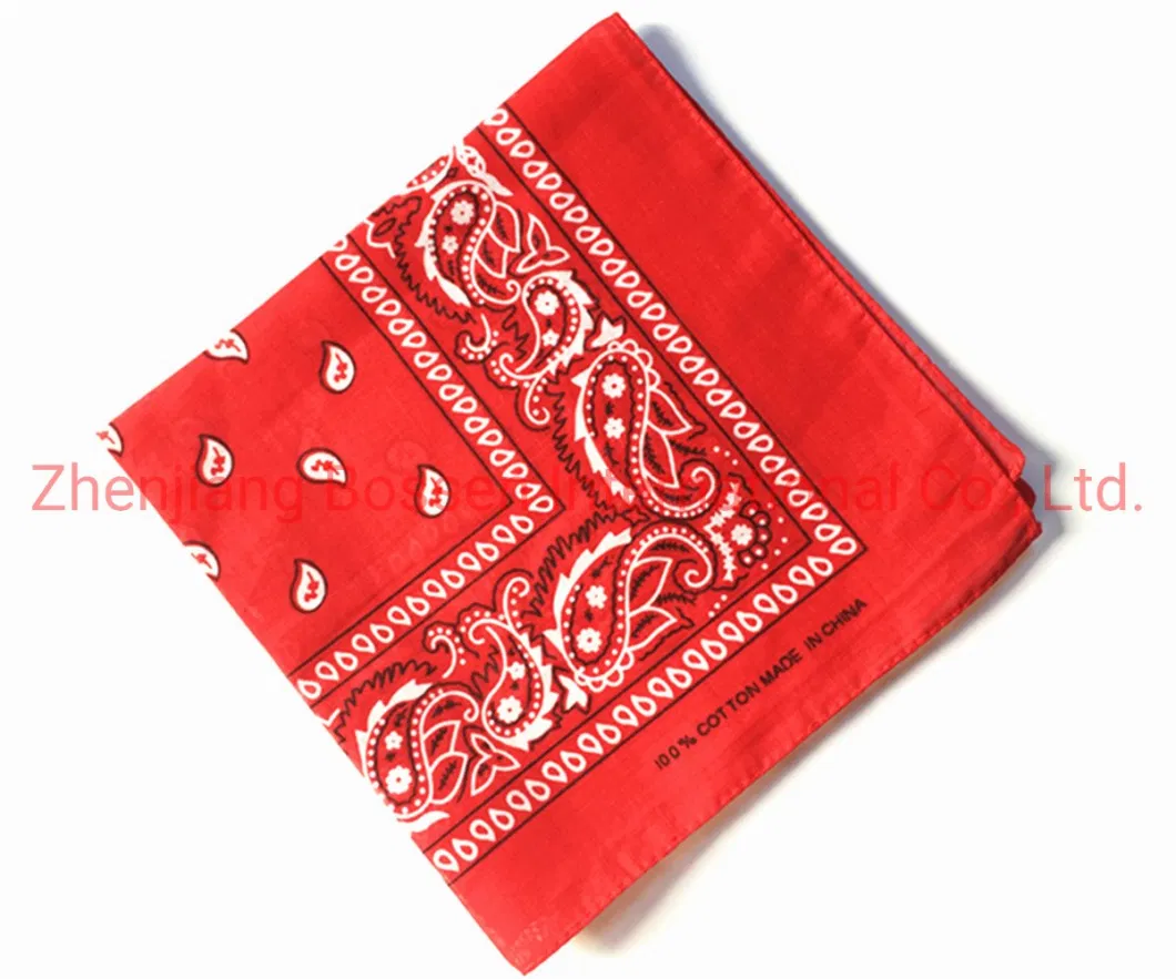 OEM Polyester Cotton Paisley Face Mask Headband Scarf Bandanna Bandana