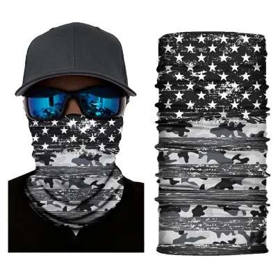 Atmungsaktive, nahtlose, magische Mehrzweck-Gesichtsmaske aus Mikrofaser-Polyester mit Bandana-Schal